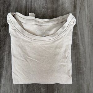 SET Active Light Beige Cotton Top